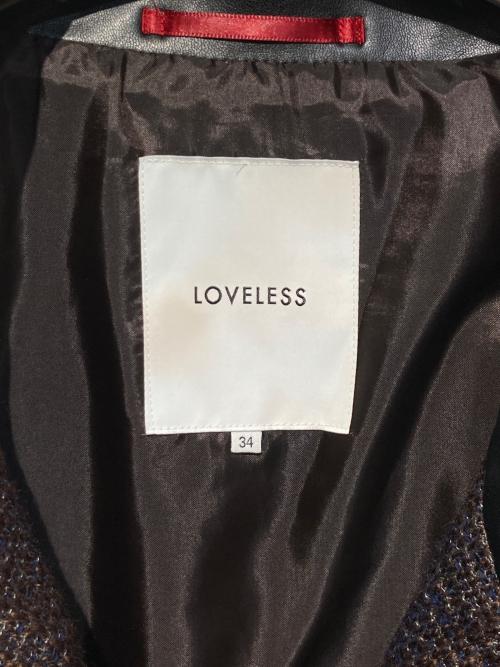 LOVELESS（ラブレス）LOVELESS (ラブレス) ツイードショートトレンチブルゾン ブラウン サイズ:34の古着・服飾アイテム
