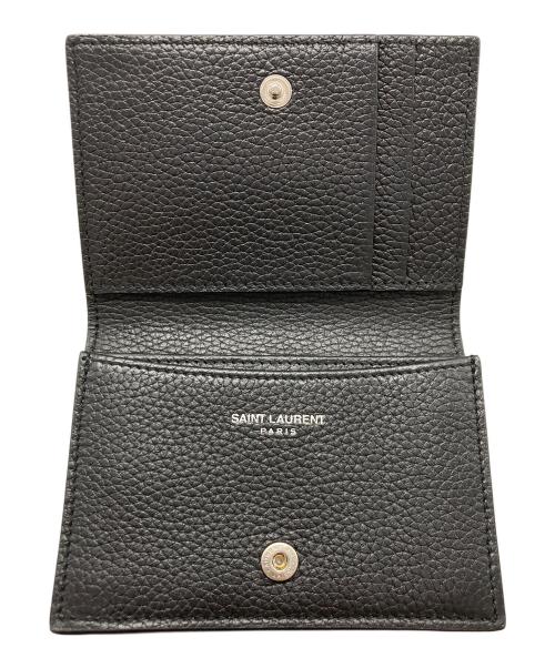 Saint Laurent Paris（サンローランパリ）Saint Laurent Paris (サンローランパリ) カサンドラ シャドウ ビジネスカードケース ブラックの古着・服飾アイテム