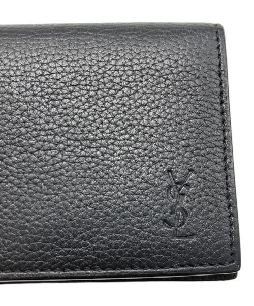Saint Laurent Paris（サンローランパリ）Saint Laurent Paris (サンローランパリ) カサンドラ シャドウ ビジネスカードケース ブラックの古着・服飾アイテム