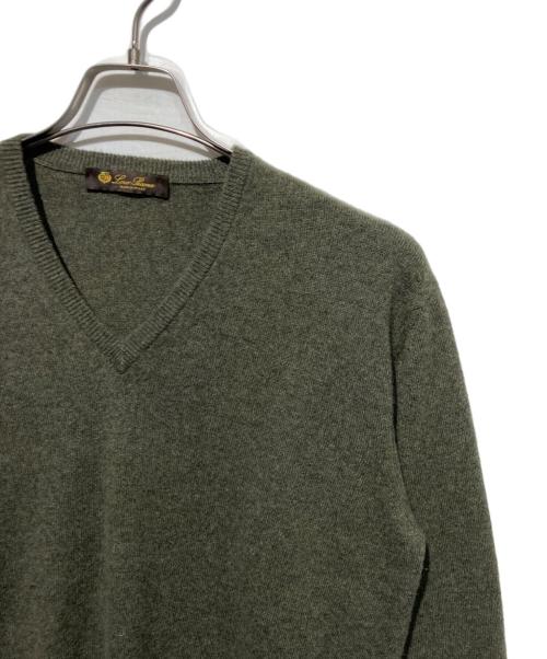 LORO PIANA（ロロピアーナ）LORO PIANA (ロロピアーナ) カシミヤVネックニット グレー サイズ:　の古着・服飾アイテム