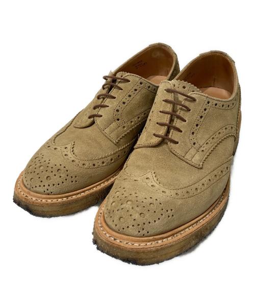 Tricker's（トリッカーズ）Tricker's (トリッカーズ) BOURTON ウィングチップシューズ ベージュ サイズ:8の古着・服飾アイテム