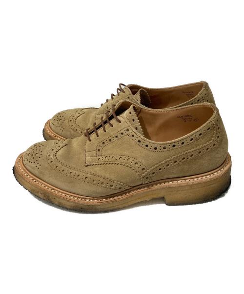 Tricker's（トリッカーズ）Tricker's (トリッカーズ) BOURTON ウィングチップシューズ ベージュ サイズ:8の古着・服飾アイテム