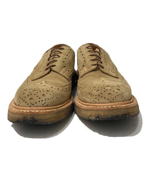 Tricker's（トリッカーズ）Tricker's (トリッカーズ) BOURTON ウィングチップシューズ ベージュ サイズ:8の古着・服飾アイテム
