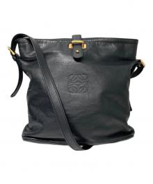 LOEWE（ロエベ）の古着「アナグラム ショルダーバッグ」｜ブラック