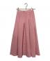 Mame Kurogouchi（マメクロゴウチ）の古着「Shirring Jersey Jacquard Flare Skirt」｜ピンク