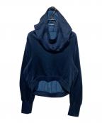Mame Kurogouchiマメクロゴウチ）の古着「Cropped Relaxed Sweat Hoodie」｜ネイビー