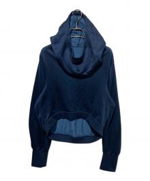 Mame Kurogouchi（マメクロゴウチ）の古着「Cropped Relaxed Sweat Hoodie」｜ネイビー