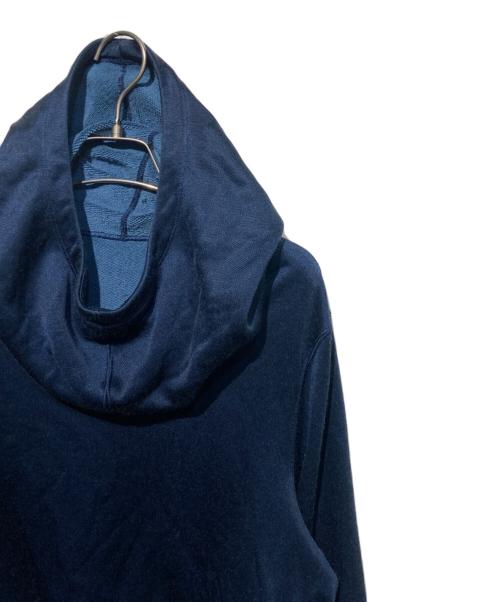 Mame Kurogouchi（マメクロゴウチ）mame kurogouchi (マメクロゴウチ) Cropped Relaxed Sweat Hoodie ネイビー サイズ:1の古着・服飾アイテム