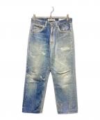 OUR LEGACYアワーレガシー）の古着「Thid Cut Digtal Denim Print」｜インディゴ