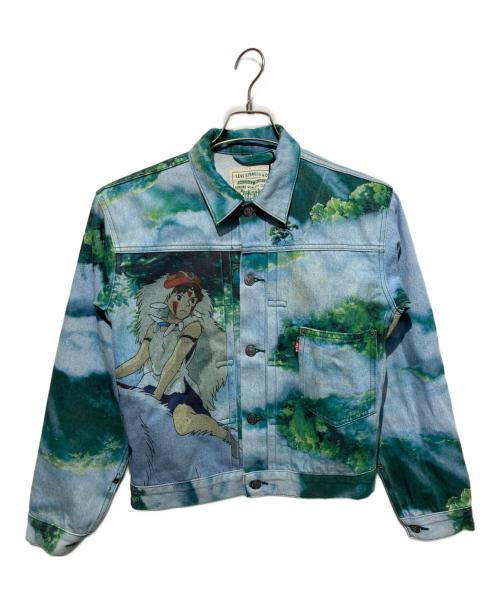 LEVI'S（リーバイス）LEVI'S (リーバイス) スタジオジブリ (スタジオジブリ) San & Wolf Trucker Jacket インディゴ サイズ:XXSの古着・服飾アイテム