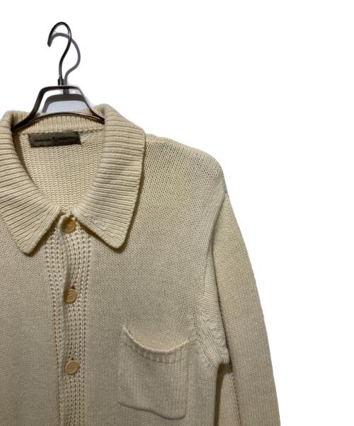 Massimo Osti Production（マッシモ・オスティ・プロダクション）Massimo Osti Production (マッシモ・オスティ・プロダクション) ローゲージニットカーディガン アイボリー サイズ:不明の古着・服飾アイテム