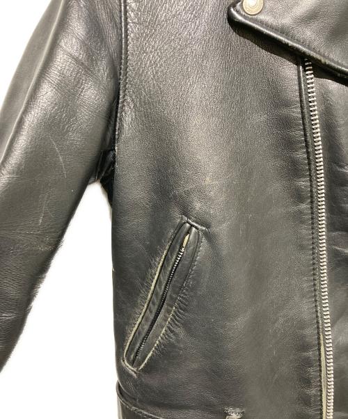 Schott（ショット）Schott (ショット) レザーダブルライダースジャケット ブラック サイズ:38の古着・服飾アイテム