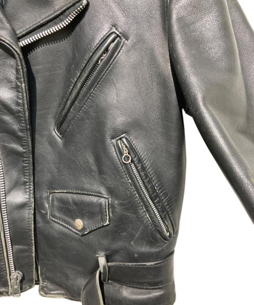 Schott（ショット）Schott (ショット) レザーダブルライダースジャケット ブラック サイズ:38の古着・服飾アイテム