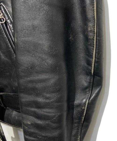 Schott（ショット）Schott (ショット) レザーダブルライダースジャケット ブラック サイズ:38の古着・服飾アイテム