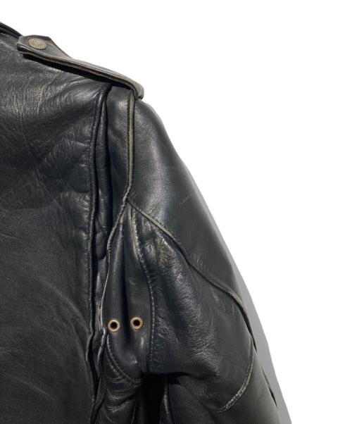 Schott（ショット）Schott (ショット) レザーダブルライダースジャケット ブラック サイズ:38の古着・服飾アイテム