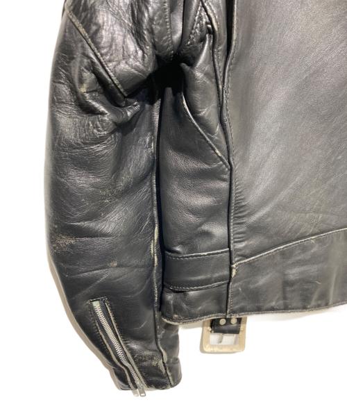 Schott（ショット）Schott (ショット) レザーダブルライダースジャケット ブラック サイズ:38の古着・服飾アイテム