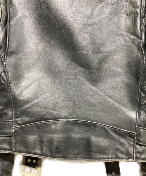 Schott（ショット）Schott (ショット) レザーダブルライダースジャケット ブラック サイズ:38の古着・服飾アイテム