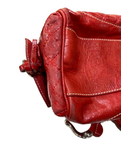 Francesco Biasia（フランシスコ ビアジア）Francesco Biasia (フランシスコ ビアジア) ハンドバッグ レッドの古着・服飾アイテム