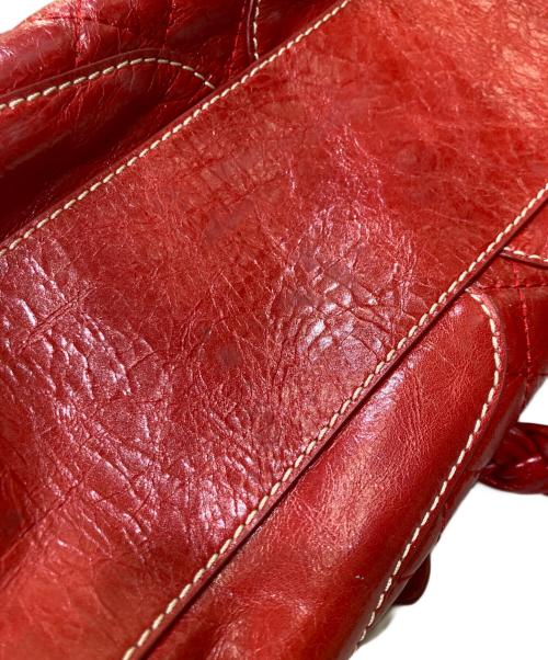 Francesco Biasia（フランシスコ ビアジア）Francesco Biasia (フランシスコ ビアジア) ハンドバッグ レッドの古着・服飾アイテム