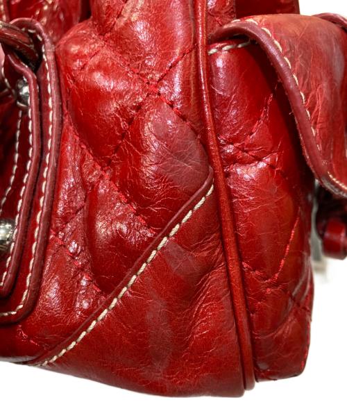 Francesco Biasia（フランシスコ ビアジア）Francesco Biasia (フランシスコ ビアジア) ハンドバッグ レッドの古着・服飾アイテム