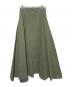 MADISON BLUE（マディソンブルー）の古着「MAXI FLARE BACK SATIN SK」｜カーキ