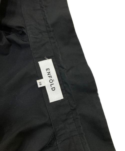 ENFOLD（エンフォルド）ENFOLD (エンフォルド) フリルシャツ ブラック サイズ:38の古着・服飾アイテム