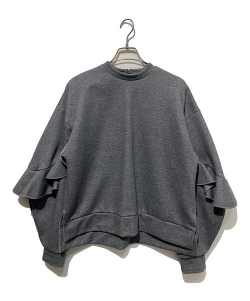 ENFOLD（エンフォルド）ENFOLD (エンフォルド) KEITA MARUYAMA (ケイタマルヤマ) RAFFLE-SLEEVES PULLOVER グレー サイズ:38の古着・服飾アイテム