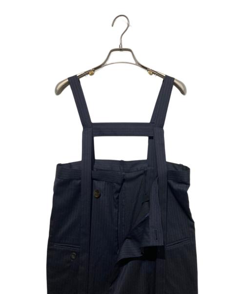 ENFOLD（エンフォルド）ENFOLD (エンフォルド) STRAP-TROUSERS ネイビー サイズ:38の古着・服飾アイテム