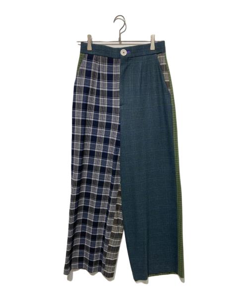 ENFOLD（エンフォルド）ENFOLD (エンフォルド) WIDE TROUSERS グリーン サイズ:38の古着・服飾アイテム