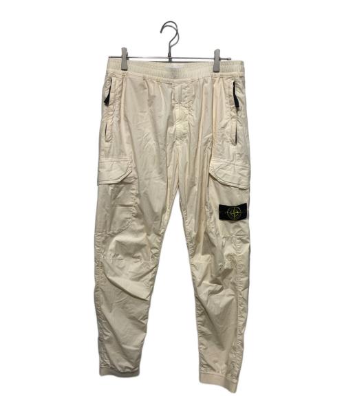 STONE ISLAND（ストーンアイランド）STONE ISLAND (ストーンアイランド) Cotton Poplin Strech Cargo Pants アイボリー サイズ:33の古着・服飾アイテム
