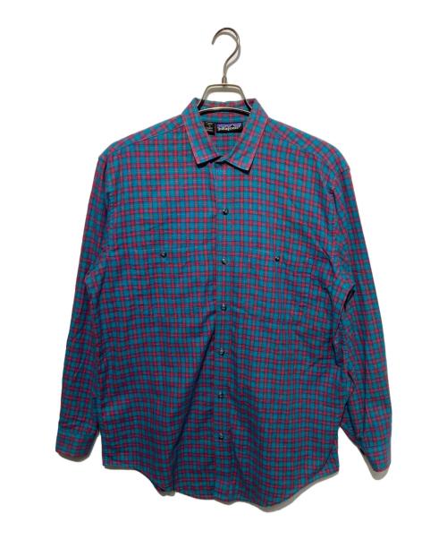 Patagonia（パタゴニア）Patagonia (パタゴニア) チェックシャツ ブルー×レッド サイズ:Mの古着・服飾アイテム