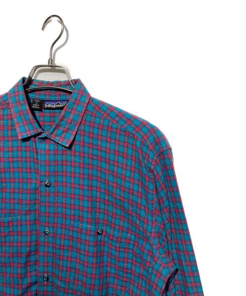 Patagonia（パタゴニア）Patagonia (パタゴニア) チェックシャツ ブルー×レッド サイズ:Mの古着・服飾アイテム