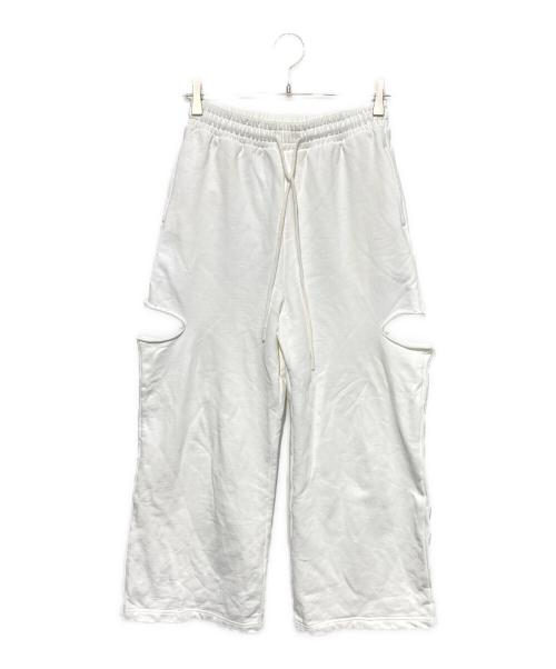 JOSEMOON（ジョゼムーン）josemoon (ジョゼムーン) SIDE SLIT SWEAT PANTS ブラック サイズ:36の古着・服飾アイテム
