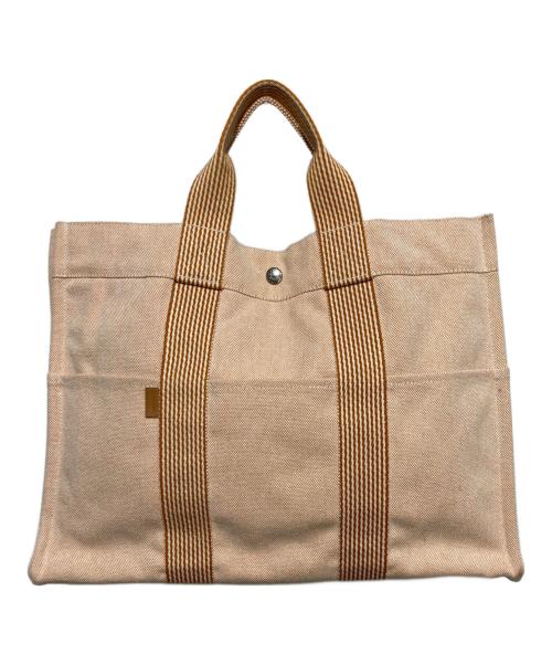 HERMES（エルメス）HERMES (エルメス) ニューフールトゥMM トートバッグ ベージュの古着・服飾アイテム
