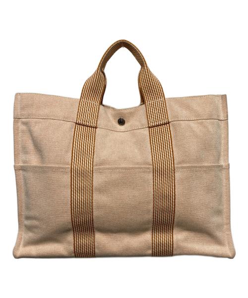 HERMES（エルメス）HERMES (エルメス) ニューフールトゥMM トートバッグ ベージュの古着・服飾アイテム