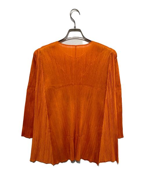 PLEATS PLEASE（プリーツプリーズ）PLEATS PLEASE (プリーツプリーズ) EFFICIENT SQUARE TOP オレンジ サイズ:3の古着・服飾アイテム