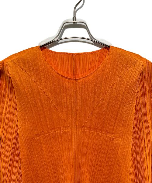 PLEATS PLEASE（プリーツプリーズ）PLEATS PLEASE (プリーツプリーズ) EFFICIENT SQUARE TOP オレンジ サイズ:3の古着・服飾アイテム