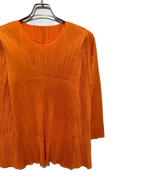 PLEATS PLEASE（プリーツプリーズ）PLEATS PLEASE (プリーツプリーズ) EFFICIENT SQUARE TOP オレンジ サイズ:3の古着・服飾アイテム