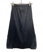 PLEATS PLEASEプリーツプリーズ）の古着「THICKER BOTTOMS プリーツスカート」｜ブラック