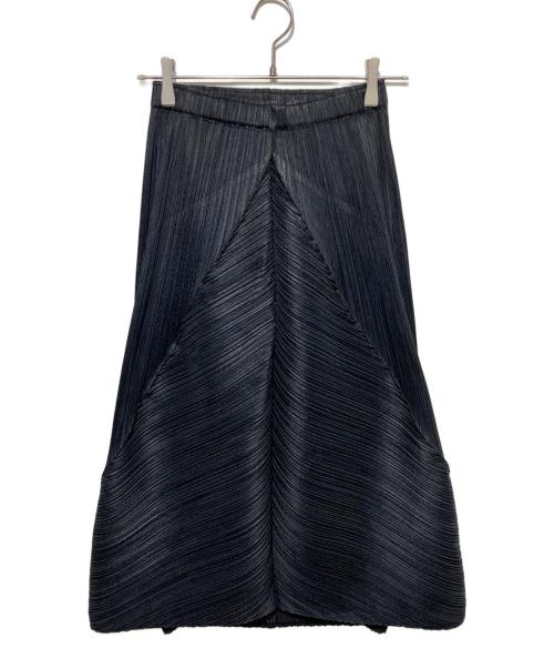 PLEATS PLEASE（プリーツプリーズ）PLEATS PLEASE (プリーツプリーズ) THICKER BOTTOMS プリーツスカート ブラック サイズ:3の古着・服飾アイテム