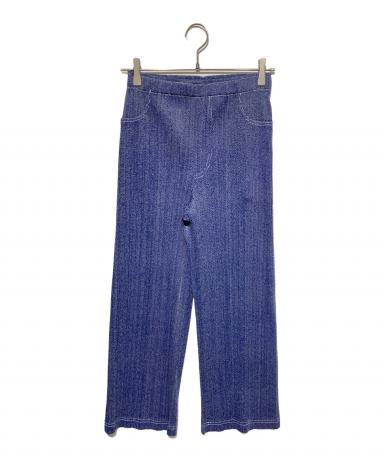 【新品】PLEATS PLEASE プリーツプリーズ　コットンデニムパンツ　3 中古・古着通販】PLEATS PLEASE (プリーツプリーズ) COTTON DENIM