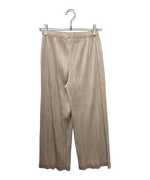 PLEATS PLEASE（プリーツプリーズ）PLEATS PLEASE (プリーツプリーズ) THICKER BOTTOMS プリーツパンツ ベージュ サイズ:3の古着・服飾アイテム