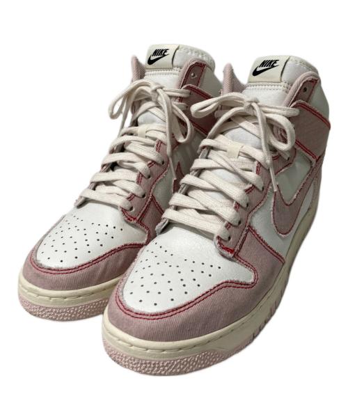 NIKE（ナイキ）NIKE (ナイキ) ハイカットスニーカー ホワイト×ピンク サイズ:26の古着・服飾アイテム
