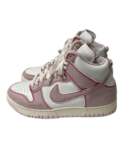NIKE（ナイキ）NIKE (ナイキ) ハイカットスニーカー ホワイト×ピンク サイズ:26の古着・服飾アイテム