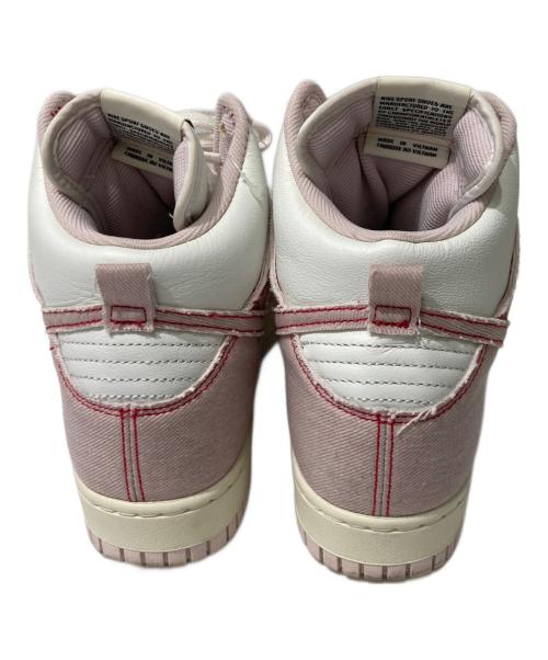NIKE（ナイキ）NIKE (ナイキ) ハイカットスニーカー ホワイト×ピンク サイズ:26の古着・服飾アイテム