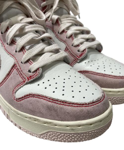 NIKE（ナイキ）NIKE (ナイキ) ハイカットスニーカー ホワイト×ピンク サイズ:26の古着・服飾アイテム