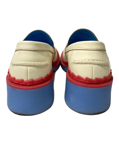CAMPER（カンペール）CAMPER (カンペール) ローファー ブルー×ベージュ サイズ:37の古着・服飾アイテム