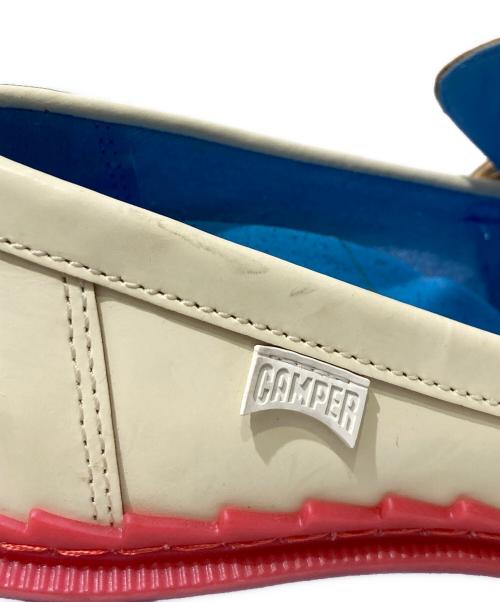 CAMPER（カンペール）CAMPER (カンペール) ローファー ブルー×ベージュ サイズ:37の古着・服飾アイテム