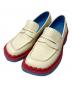 CAMPER（カンペール）の古着「ローファー」｜ブルー×ベージュ