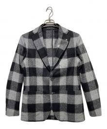TAGLIATORE×Brilla per il gusto（タリアトーレ×ブリッラ ペル イルグースト）の古着「別注 G-DAKAR ウールブロックチェックジャケット」｜ブラック×グレー